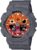 Casio G-Shock Flames of Color Gray Resin Orange Dial Watch GA100FL-8A