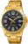 Casio MTP-V004G-1B Men’s Dress Gold Tone Stainless Steel Black Dial Analog Date Watch