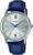Casio MTP-V002L-2B3 Men’s Standard Dress Analog Blue Leather Band Silver Dial Date Watch