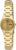 Seiko Women’s SYMC18 5 Automatic Gold Dial Gold-Tone Stainless Steel Watch