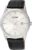 Citizen Quartz Men’s Watch, Stainless Steel with Leather Strap, Black (Model BI5000-01A)