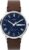 Timex Men’s Waterbury Traditional 40mm Watch – Brown Strap Blue Dial