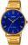 Casio LTP-VT01G-2B Women’s Minimalistic Gold Tone Stainless Steel Blue Dial Watch