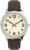 Timex Men’s Easy Reader Bold 43mm Watch β Silver-Tone Case with Brown Leather Strap